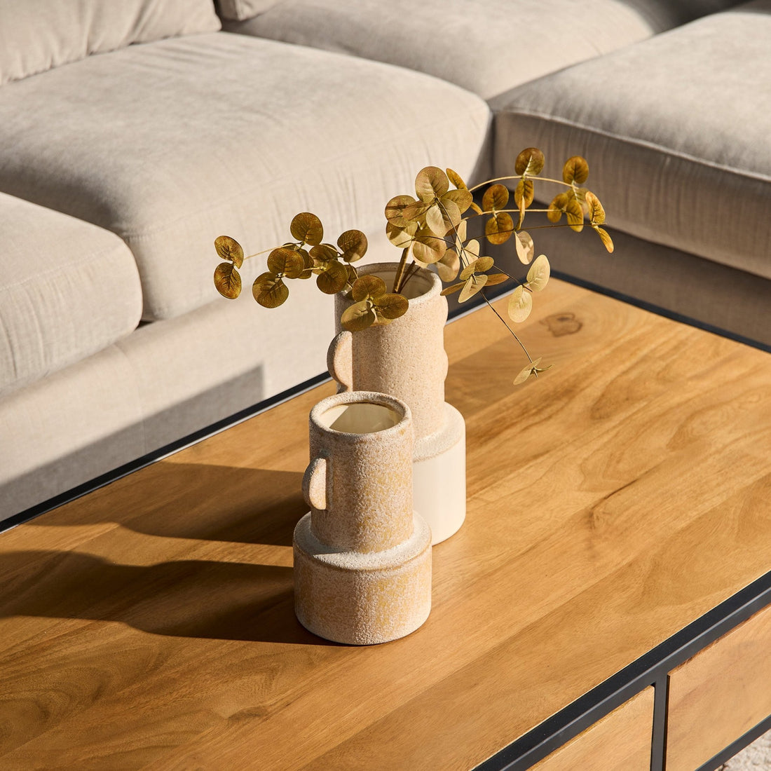 Salontafel Denver | Mangohout | 130x70x40cm - Industrieelinhuis.nl