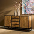 Dressoir mangohout en staal Denver | Mangohout en staal | 165 cm - Industrieelinhuis.nl