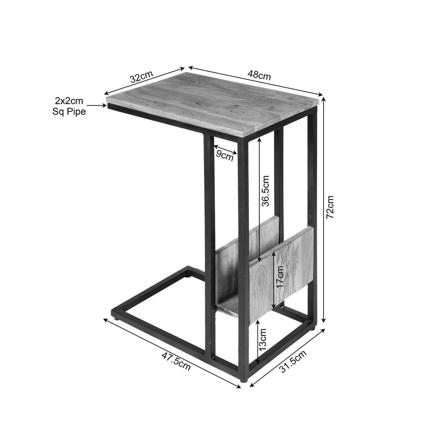 Slider schwarz | Hoch