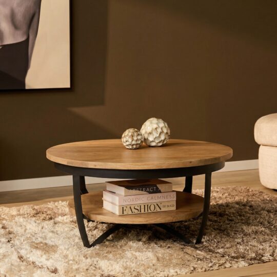 Salontafel Paras | 90 cm | Licht mango
