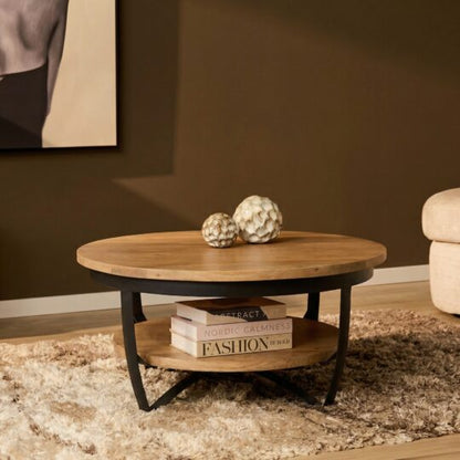Salontafel Paras | 90 cm | Licht mango