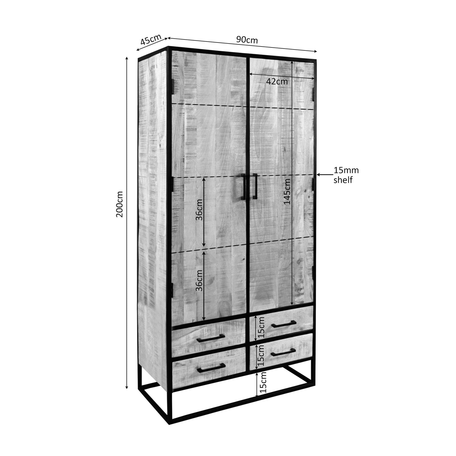 Kabinet Dakota | 90 cm