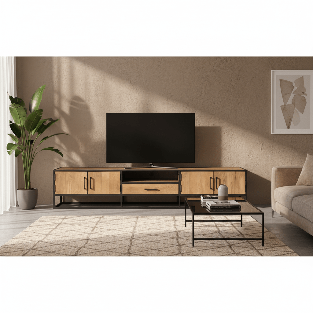 Tv meubel Dakota |  240 cm - Industrieelinhuis.nl