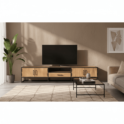 Tv meubel Dakota |  240 cm - Industrieelinhuis.nl