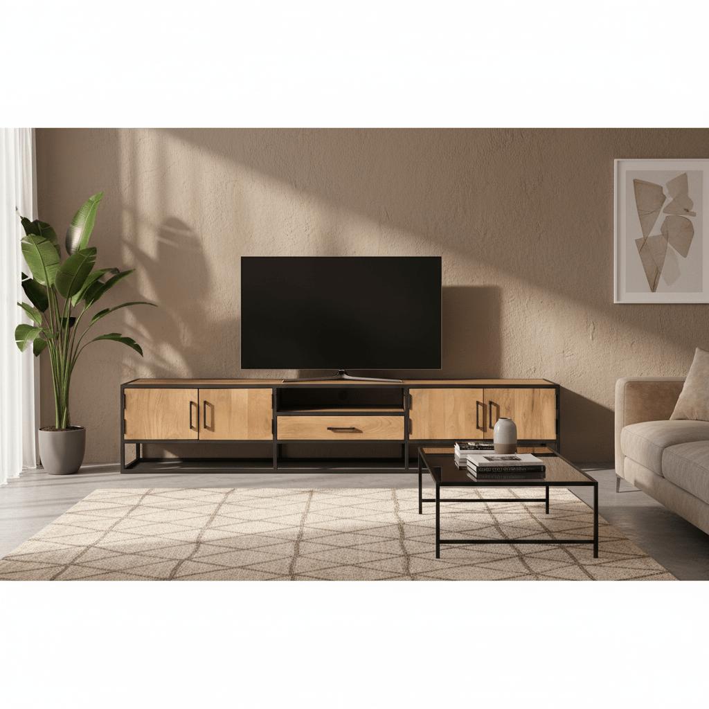 Tv meubel Dakota | 240 cm - Industrieelinhuis.nl
