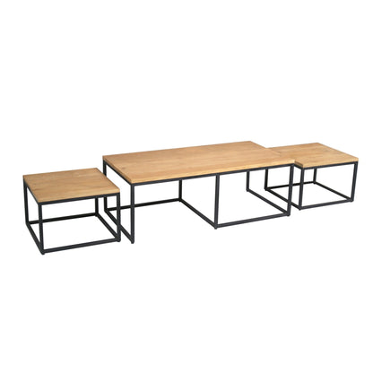 Salontafel Dakota | 120 cm | Set van 3 - Industrieelinhuis.nl