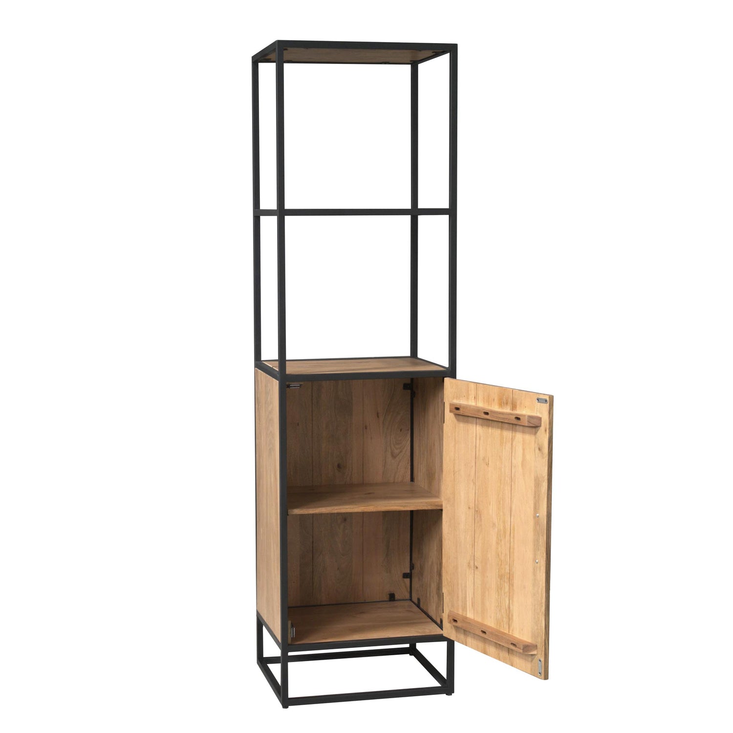 Boekenkast Dakota 1 deur | 55 cm - Industrieelinhuis.nl