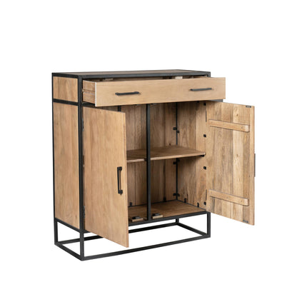 Kabinetkast Dakota – Stoer design met warme uitstraling 100 cm - Industrieelinhuis.nl