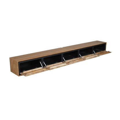Zwevend tv meubel RichWood | 280 cm - Industrieelinhuis.nl