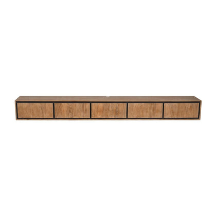 Zwevend tv meubel RichWood | 280 cm - Industrieelinhuis.nl