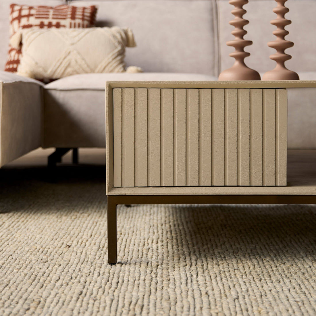 Salontafel Madison Sand| 80 cm - Industrieelinhuis.nl