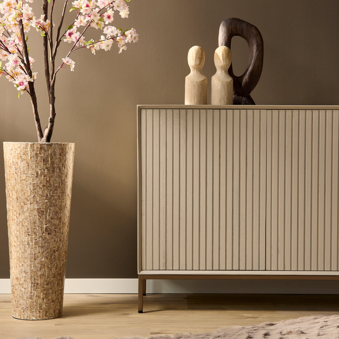 Beige Dressoir Madison Sand | 210 cm