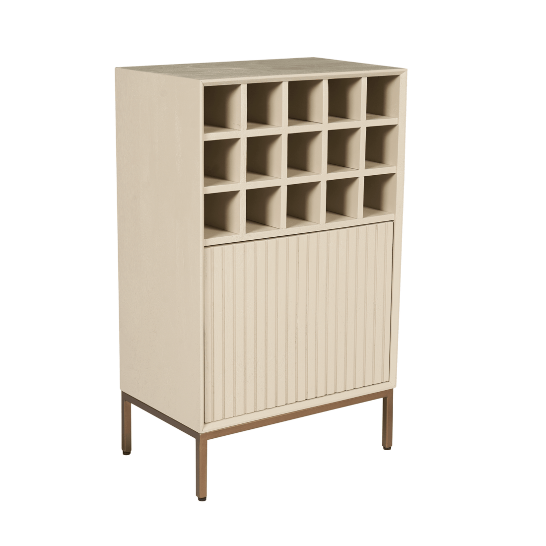 Wijnkast Madison Sand | 55 cm - Industrieelinhuis.nl