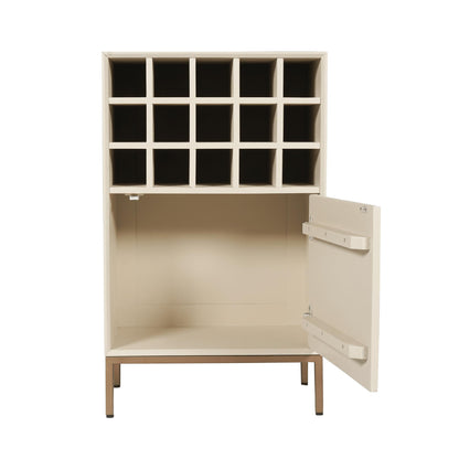 Wijnkast Madison Sand | 55 cm - Industrieelinhuis.nl