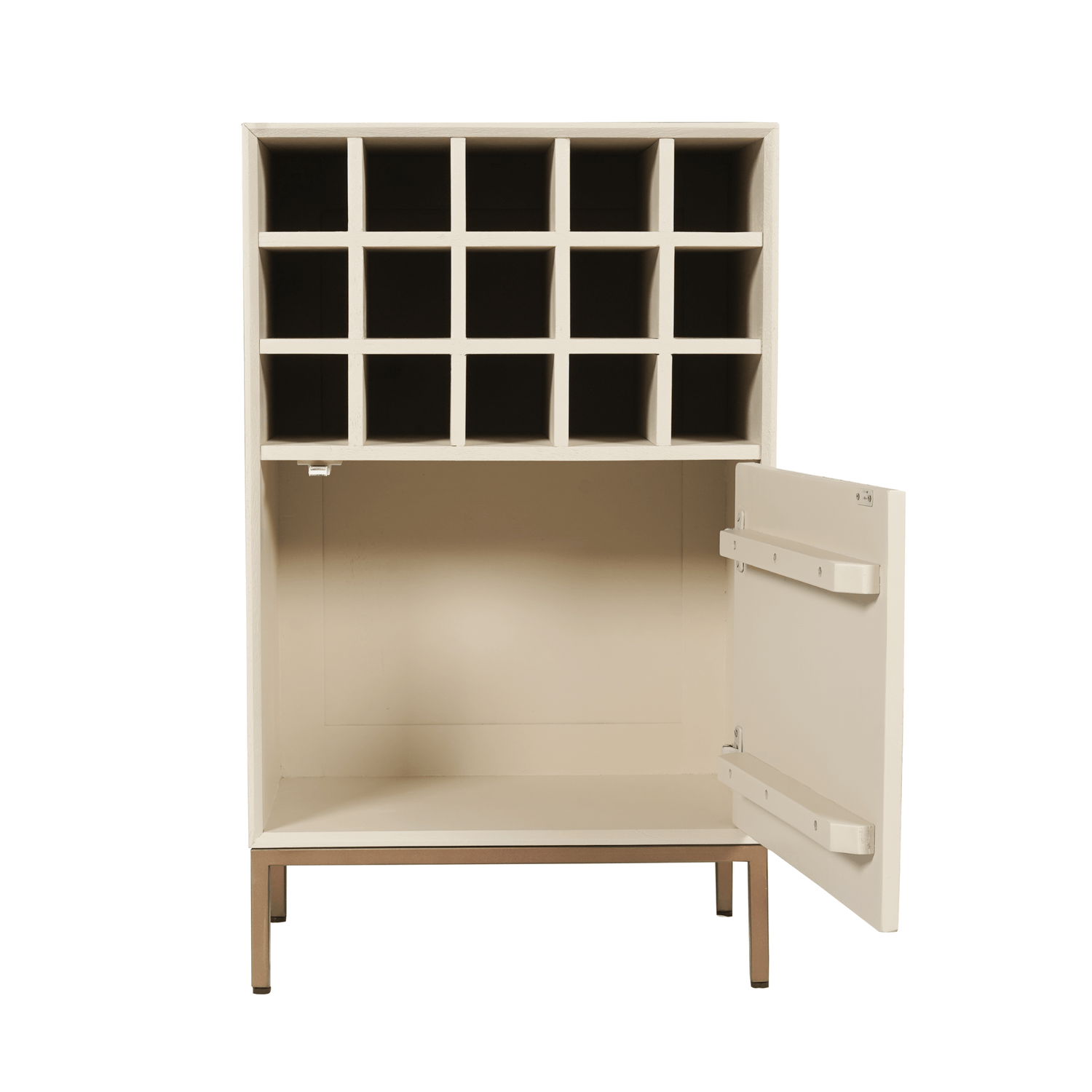 Wijnkast Madison Sand | 55 cm - Industrieelinhuis.nl