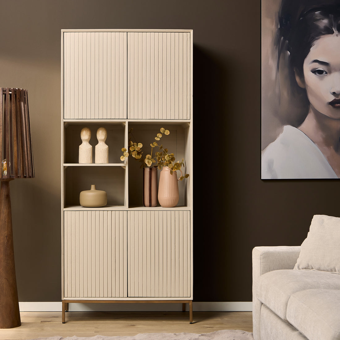 Vakkenkast Madison Sand  | 90 cm