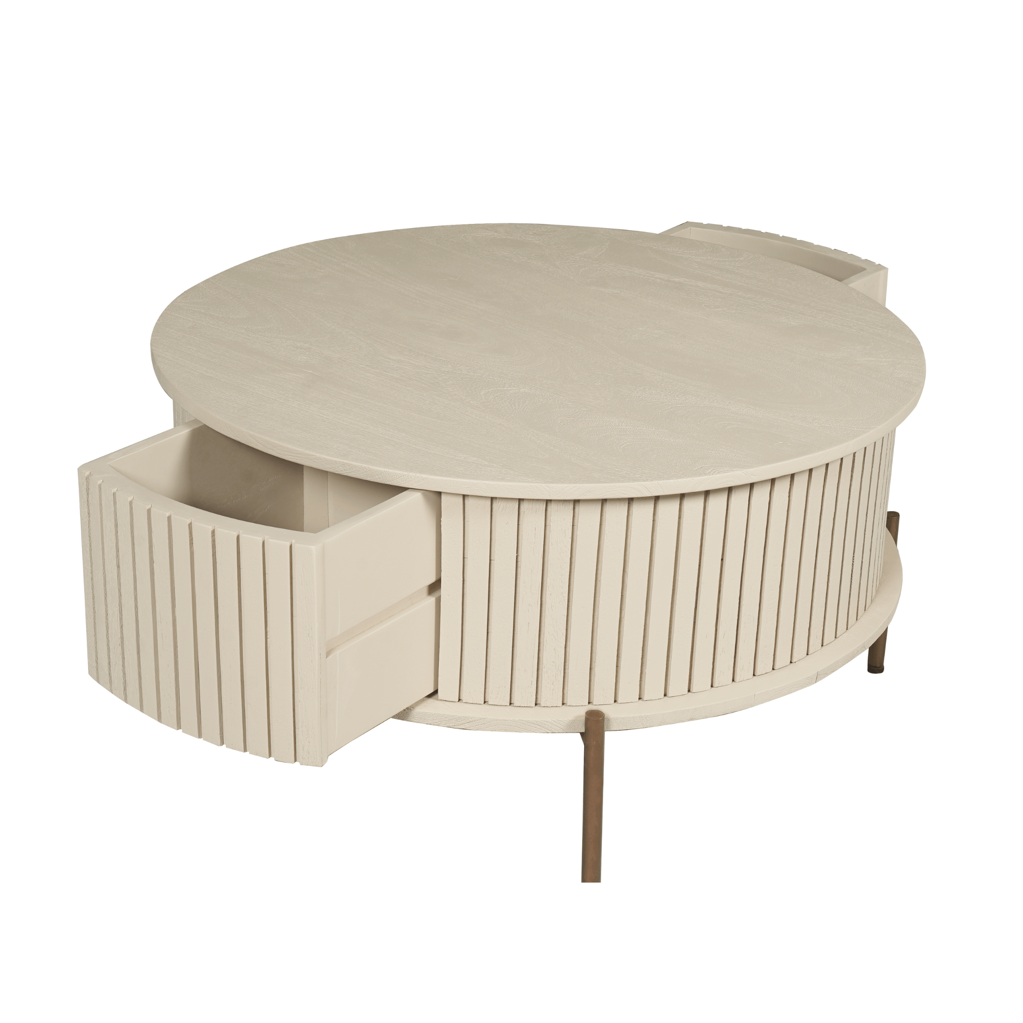 Salontafel Madison Sand | 80 cm | Rond - Industrieelinhuis.nl