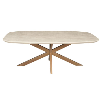 Eettafel Ovaal Madison Sand 200 cm - Industrieelinhuis.nl