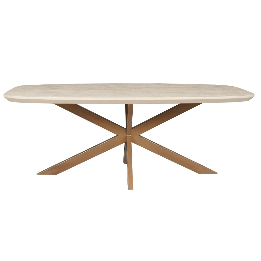 Eettafel Ovaal Madison Sand 160 cm - Industrieelinhuis.nl