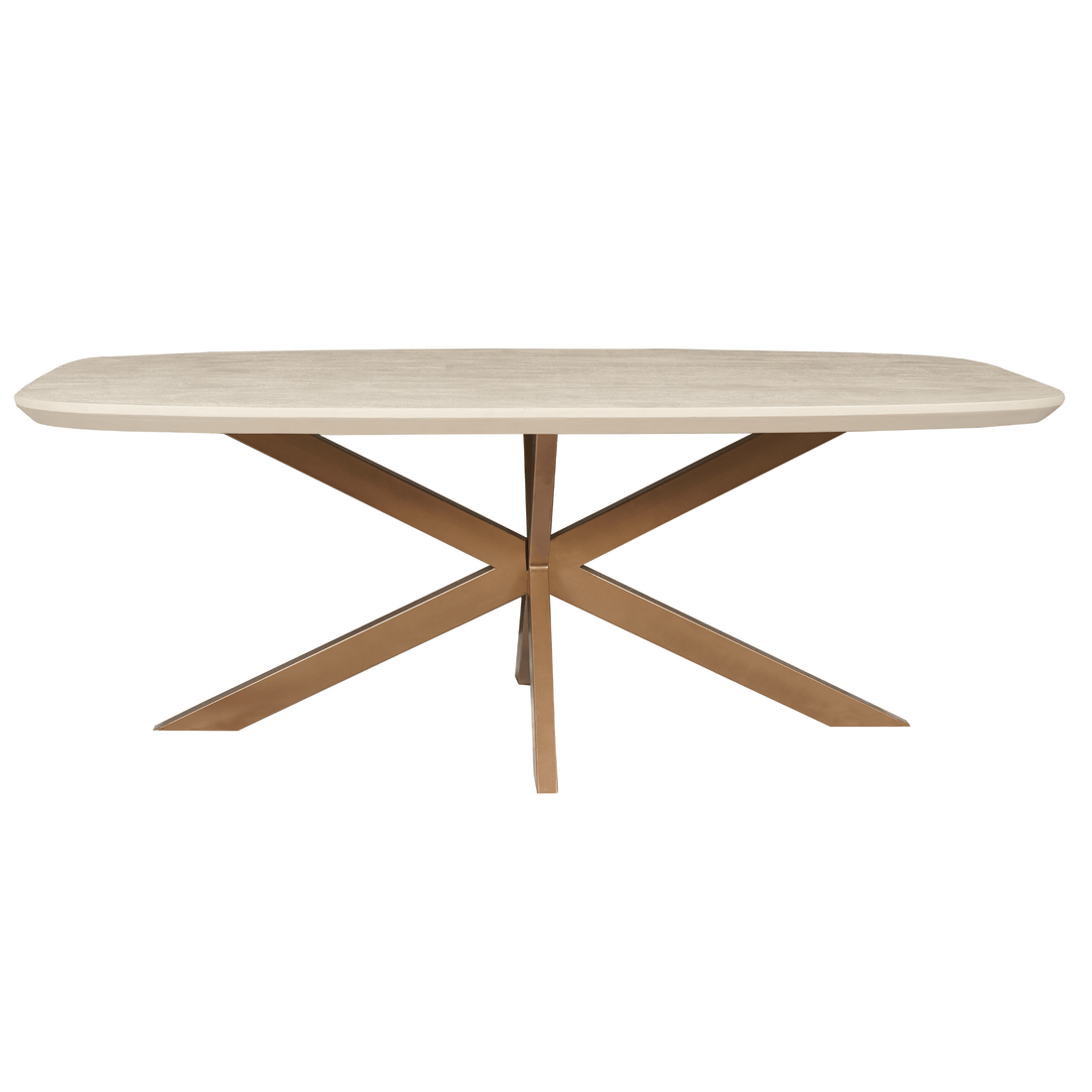 Eettafel Ovaal Madison Sand 160 cm - Industrieelinhuis.nl
