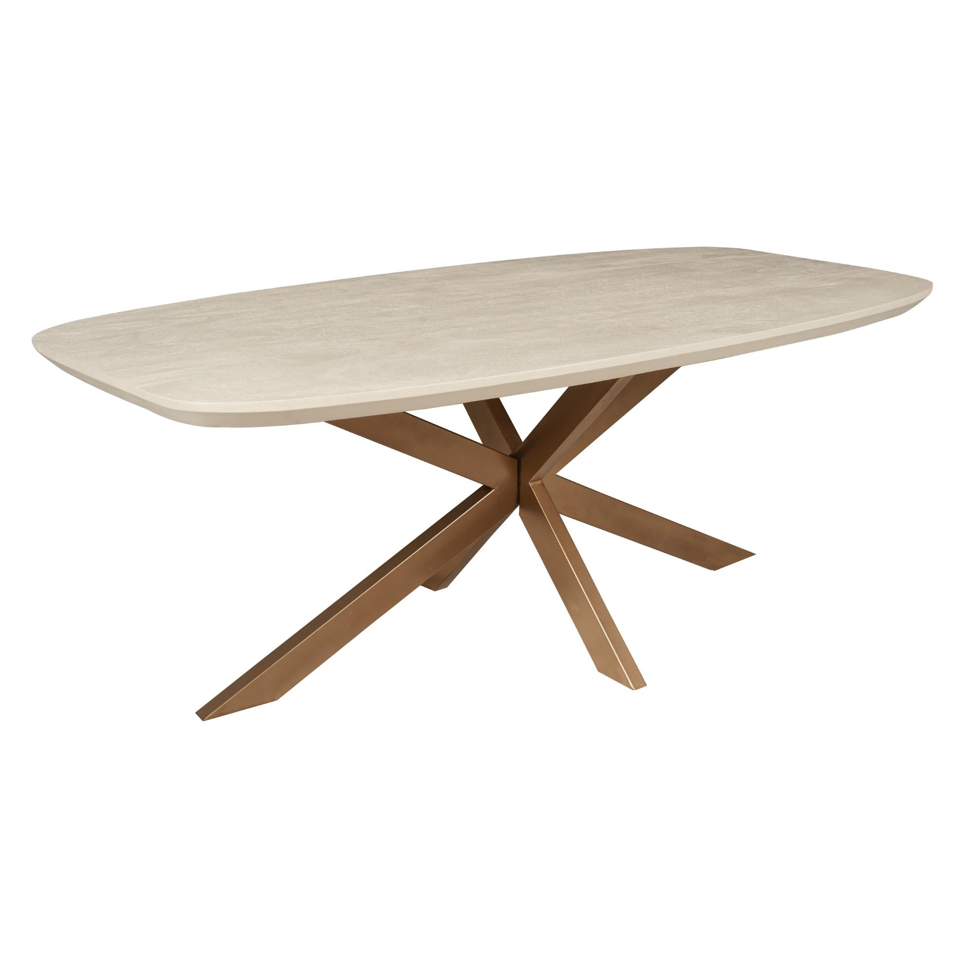 Eettafel Ovaal Madison Sand 200 cm - Industrieelinhuis.nl