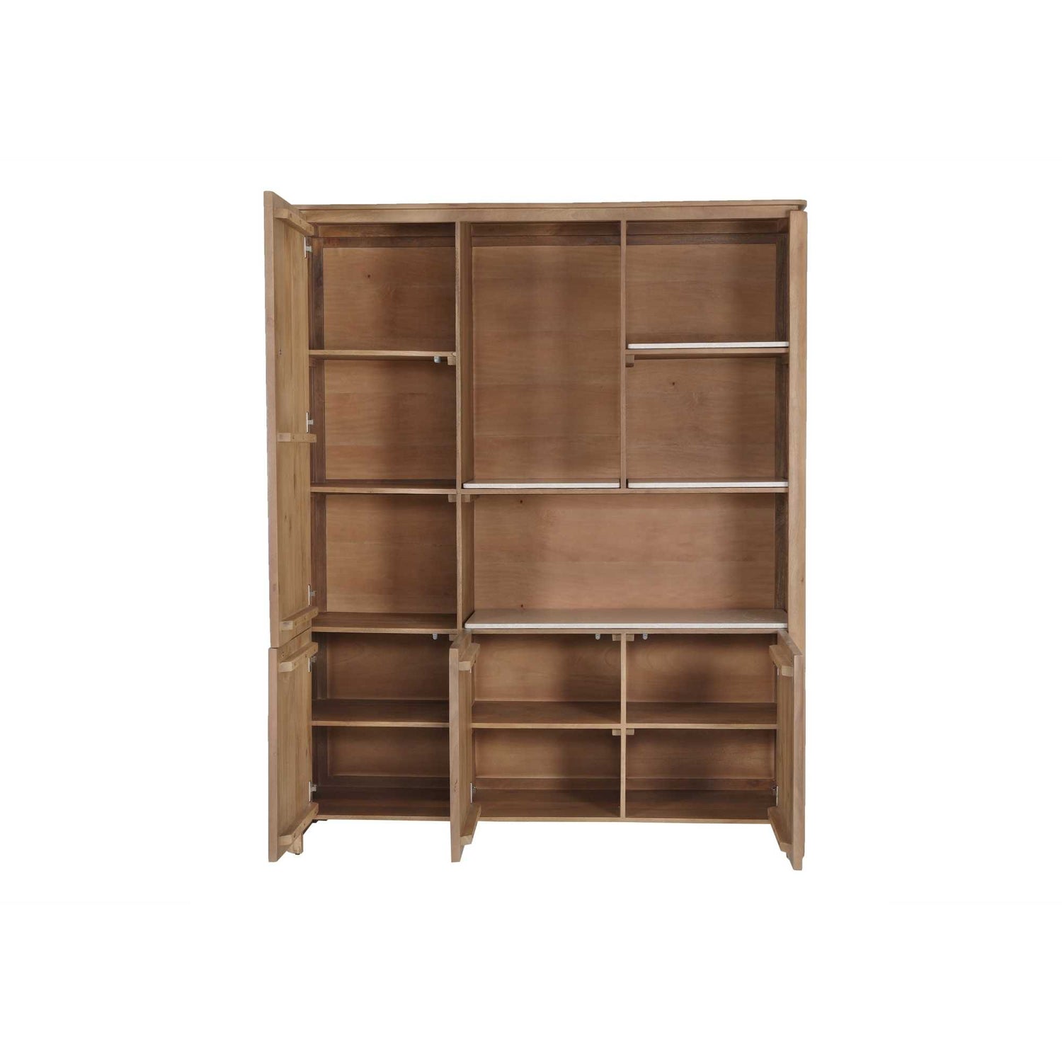 Vakkenkast XL Dallas Naturel Mangohout 160 cm - Industrieelinhuis.nl