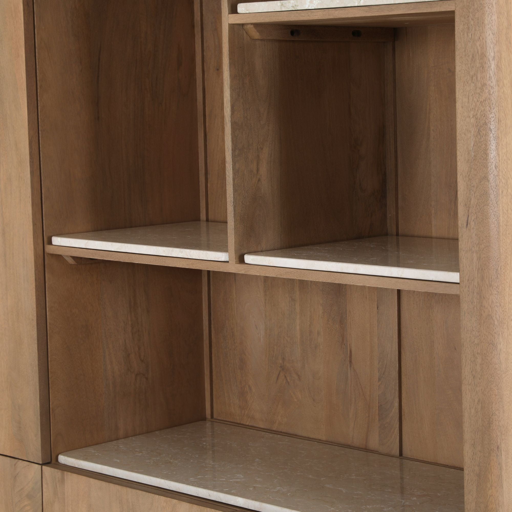 Vakkenkast XL Dallas Naturel Mangohout 160 cm - Industrieelinhuis.nl