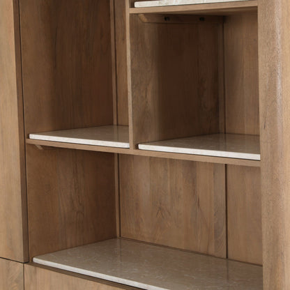 Vakkenkast XL Dallas Naturel Mangohout 160 cm - Industrieelinhuis.nl