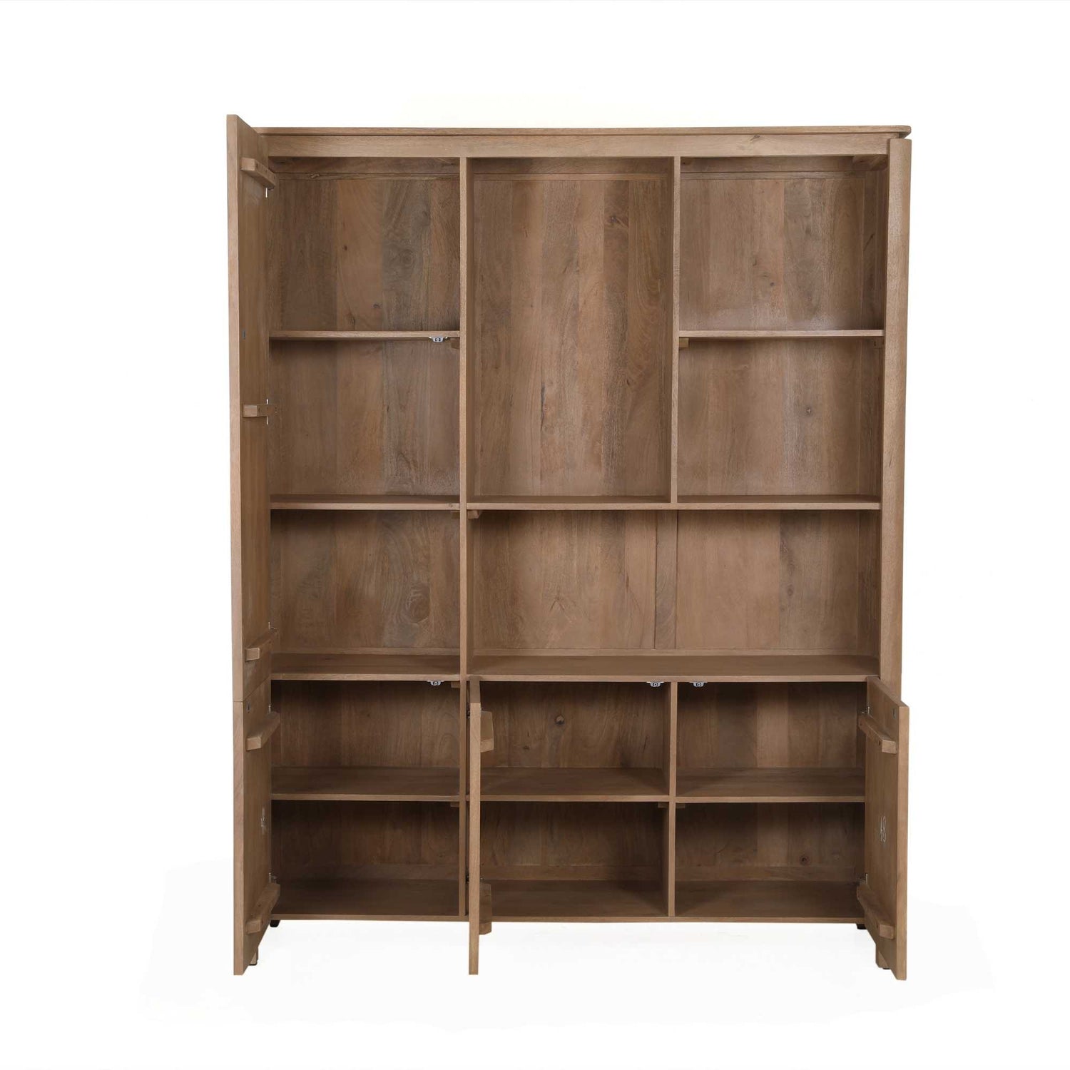Vakkenkast XL Dallas Naturel Mangohout 160 cm - Industrieelinhuis.nl