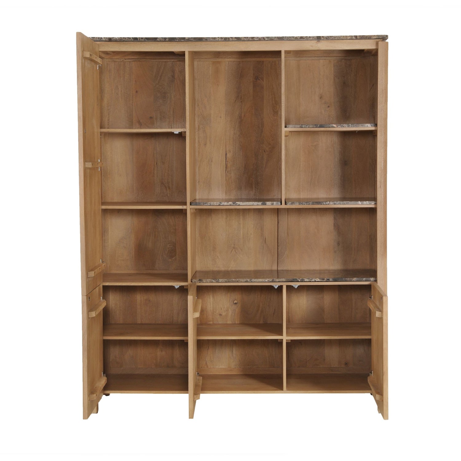 Vakkenkast XL Dallas Naturel Mangohout 160 cm - Industrieelinhuis.nl