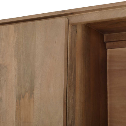 Vakkenkast XL Dallas Naturel Mangohout 160 cm - Industrieelinhuis.nl