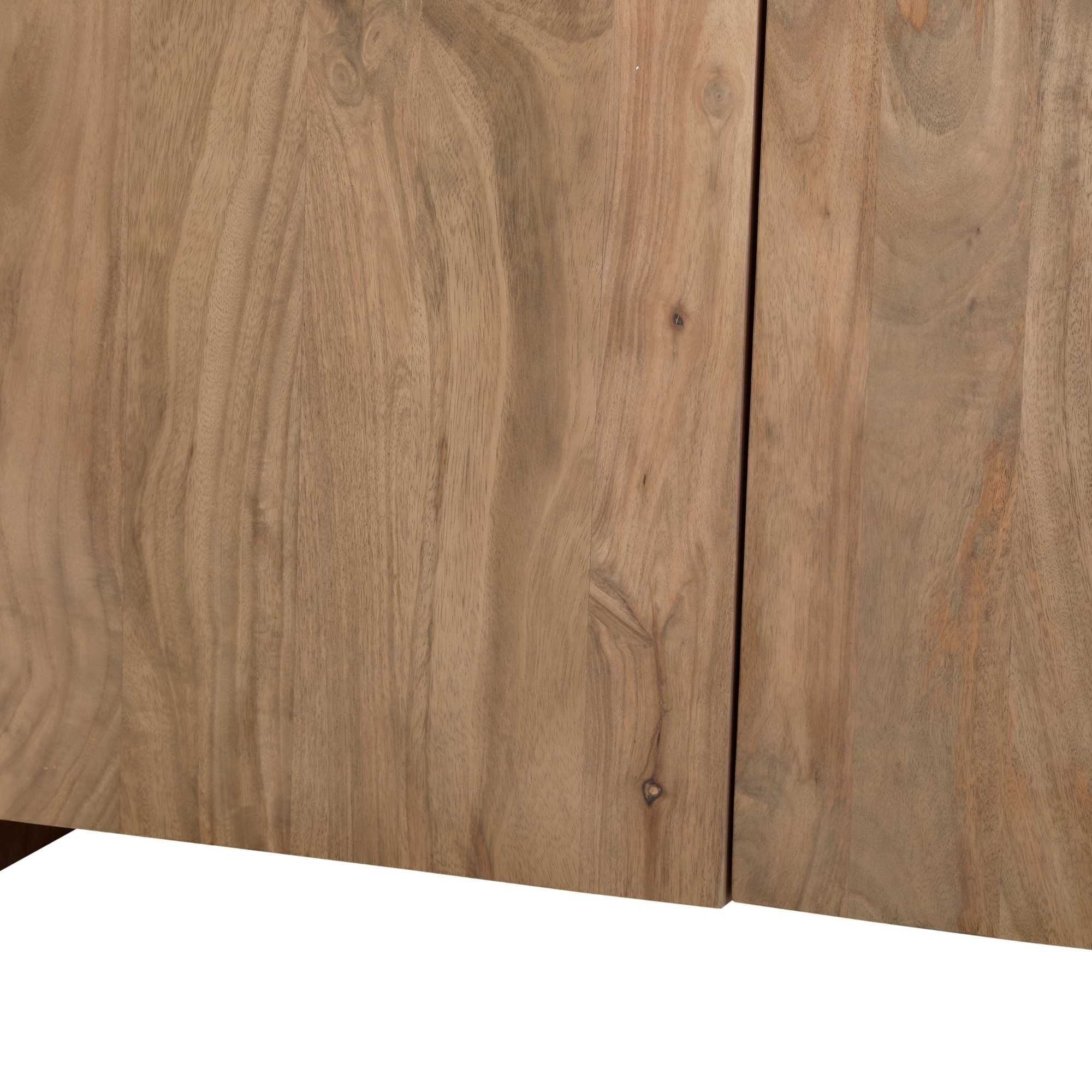 Vakkenkast XL Dallas Naturel Mangohout 160 cm - Industrieelinhuis.nl