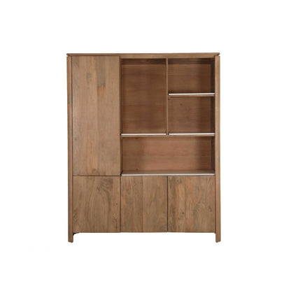 Vakkenkast XL Dallas Naturel Mangohout 160 cm - Industrieelinhuis.nl