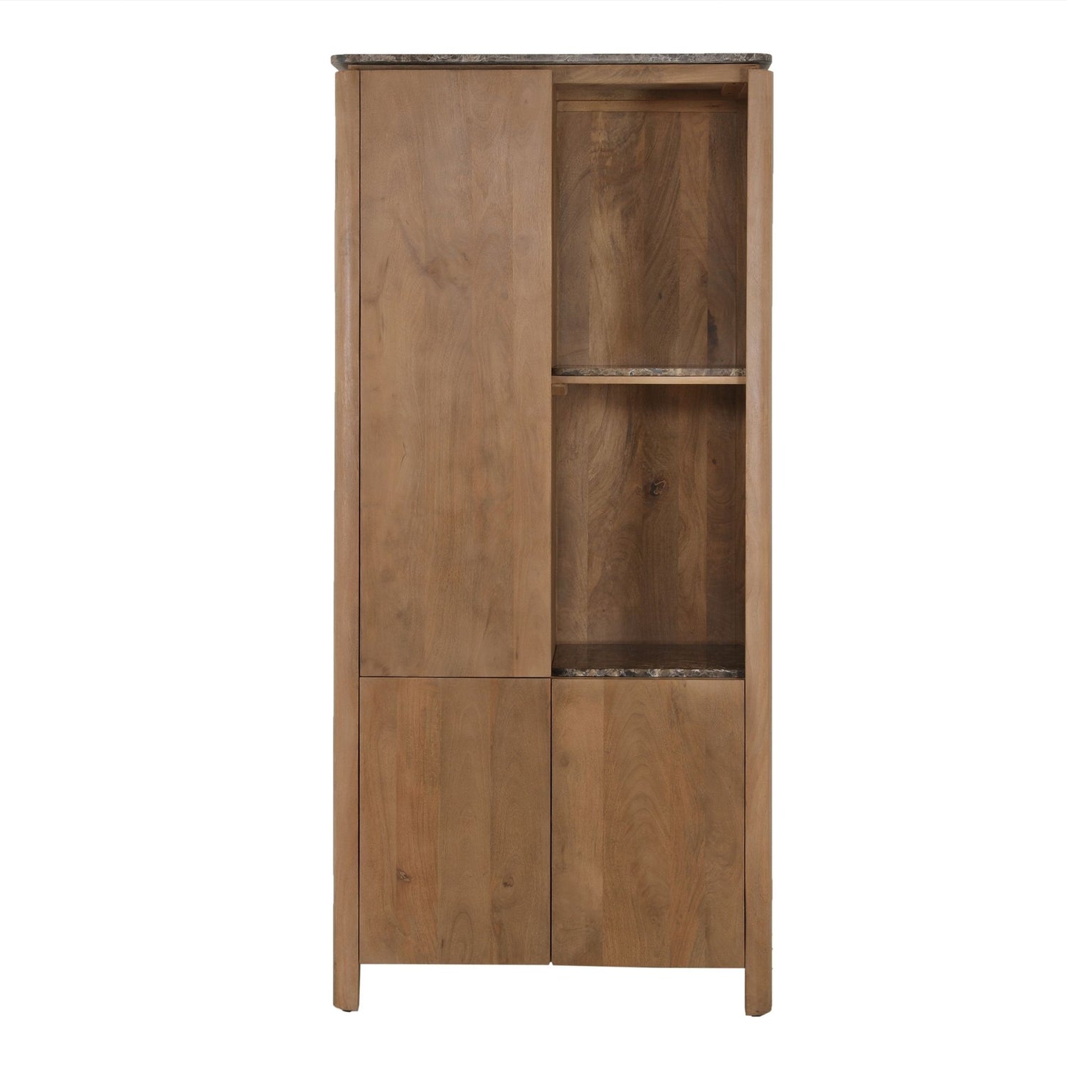 Vakkenkast Dallas Naturel Mangohout 90 cm - Industrieelinhuis.nl