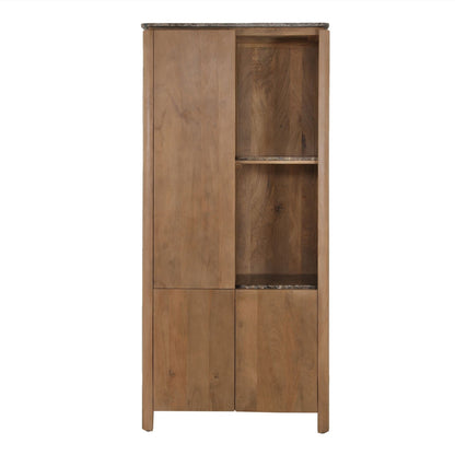 Vakkenkast Dallas Naturel Mangohout 90 cm - Industrieelinhuis.nl