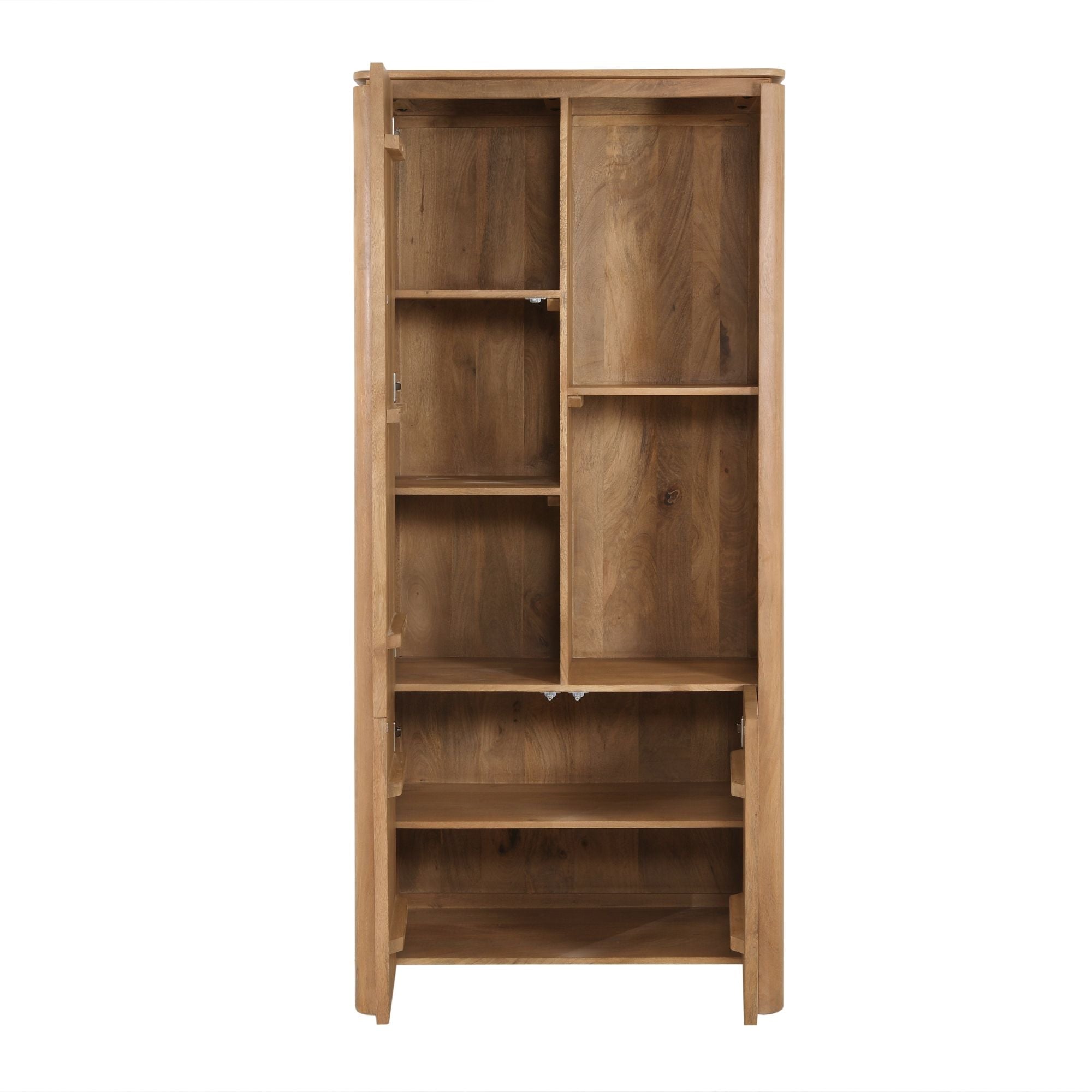 Vakkenkast Dallas Naturel Mangohout 90 cm - Industrieelinhuis.nl
