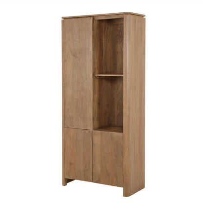 Vakkenkast Dallas Naturel Mangohout 90 cm - Industrieelinhuis.nl