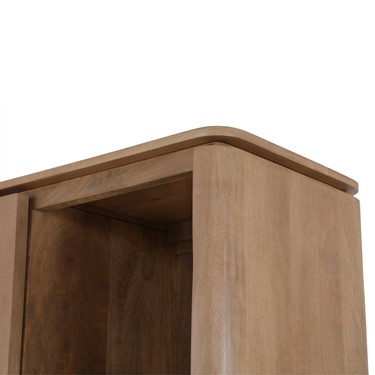 Vakkenkast Dallas Naturel Mangohout 90 cm - Industrieelinhuis.nl