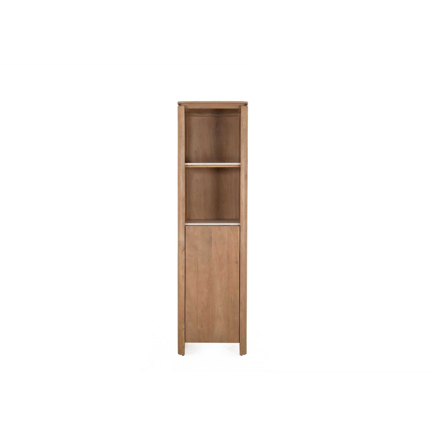 Boekenkast Dallas Naturel Mangohout 55 cm - Industrieelinhuis.nl