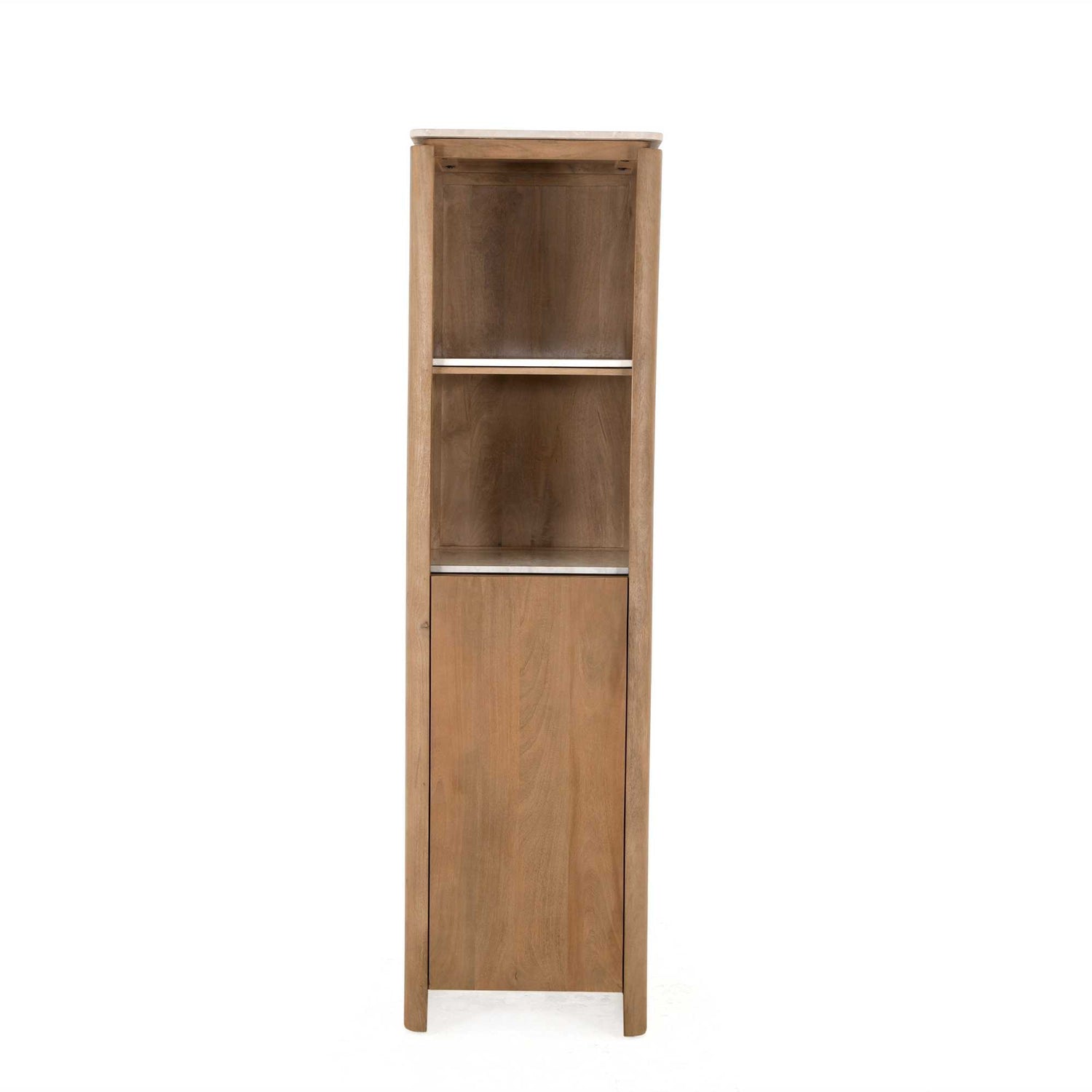 Boekenkast Dallas Naturel Mangohout 55 cm - Industrieelinhuis.nl