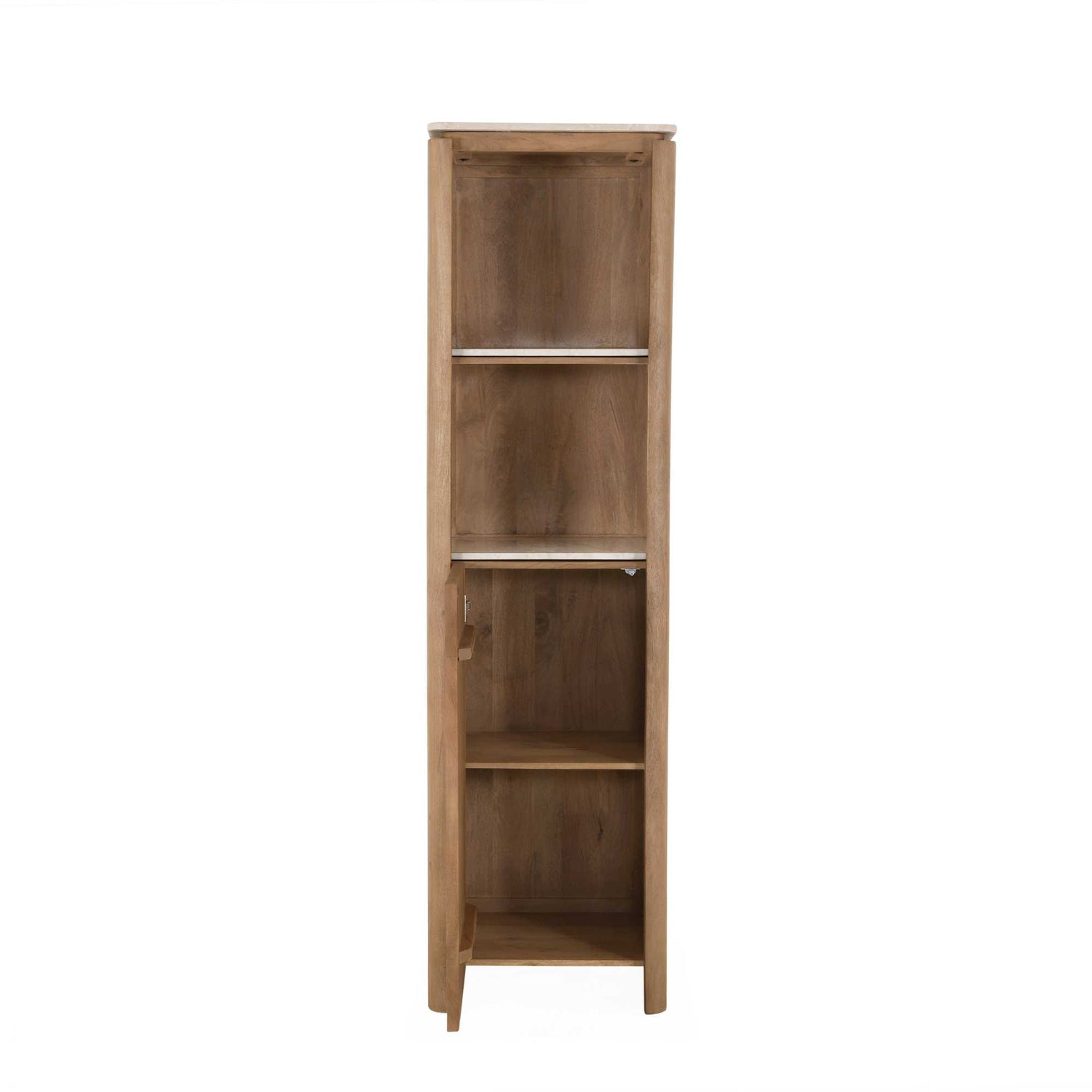 Boekenkast Dallas Naturel Mangohout 55 cm - Industrieelinhuis.nl