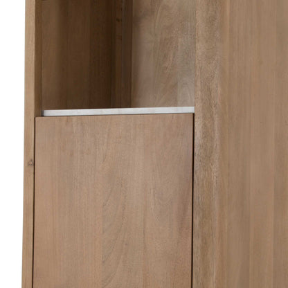 Boekenkast Dallas Naturel Mangohout 55 cm - Industrieelinhuis.nl
