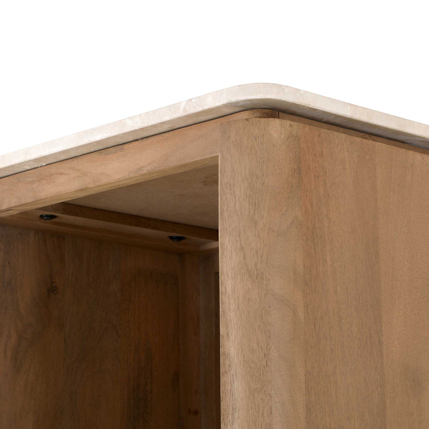 Boekenkast Dallas Naturel Mangohout 55 cm - Industrieelinhuis.nl