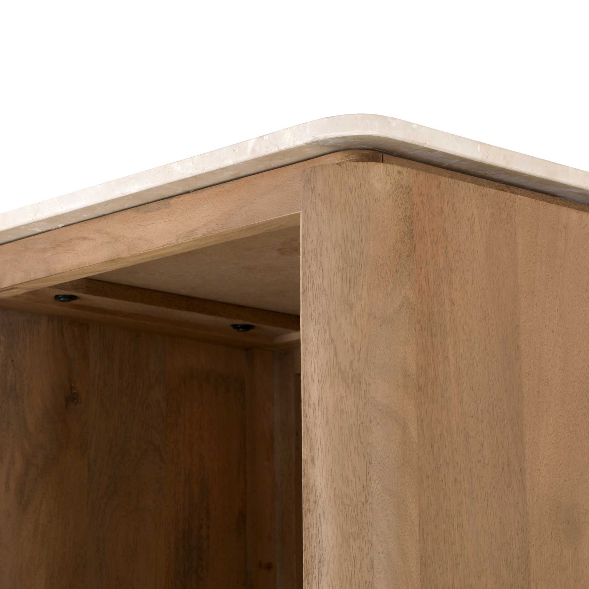 Boekenkast Dallas Naturel Mangohout 55 cm - Industrieelinhuis.nl