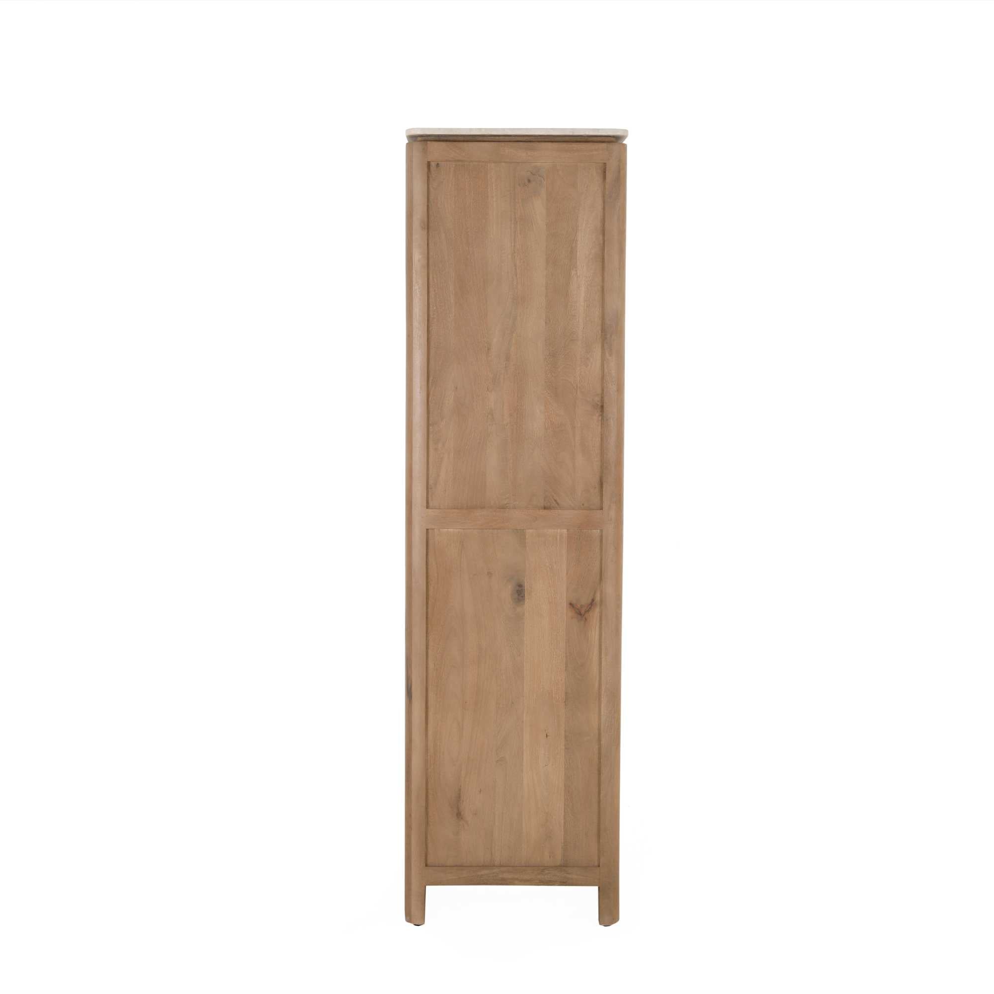 Boekenkast Dallas Naturel Mangohout 55 cm - Industrieelinhuis.nl