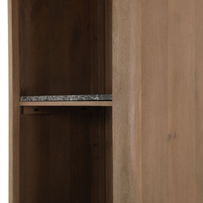 Boekenkast Dallas Naturel Mangohout 55 cm - Industrieelinhuis.nl