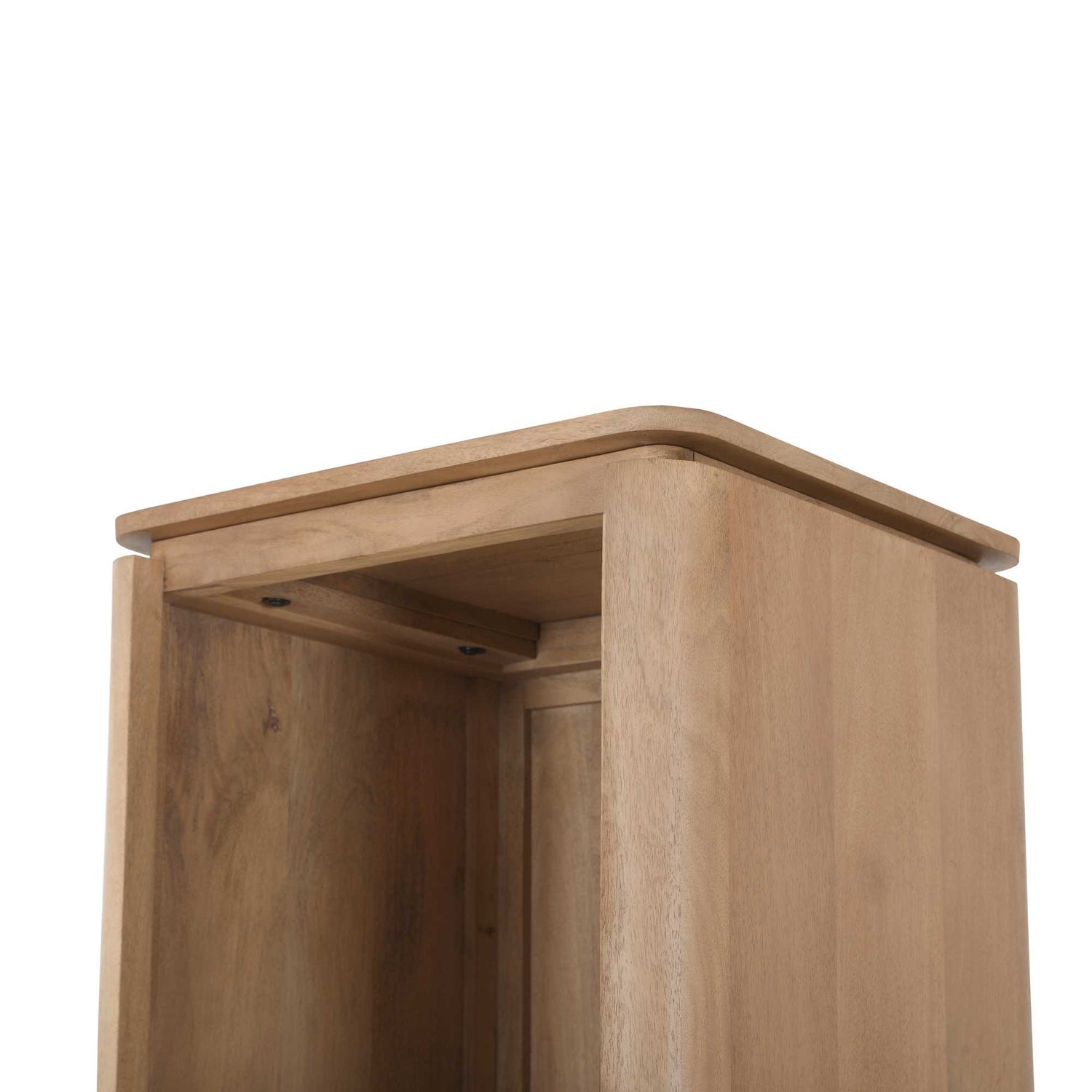 Boekenkast Dallas Naturel Mangohout 55 cm - Industrieelinhuis.nl