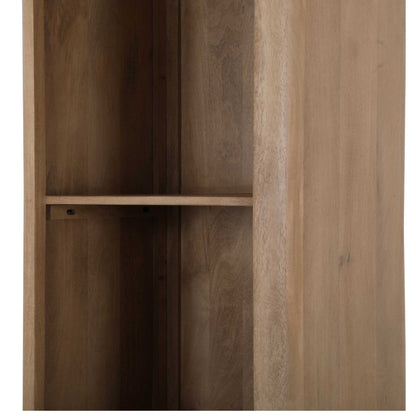 Boekenkast Dallas Naturel Mangohout 55 cm - Industrieelinhuis.nl