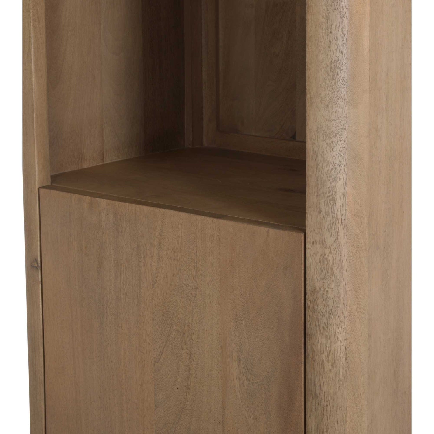 Boekenkast Dallas Naturel Mangohout 55 cm - Industrieelinhuis.nl