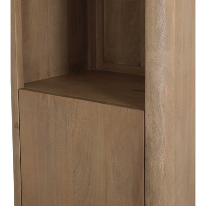 Boekenkast Dallas Naturel Mangohout 55 cm - Industrieelinhuis.nl